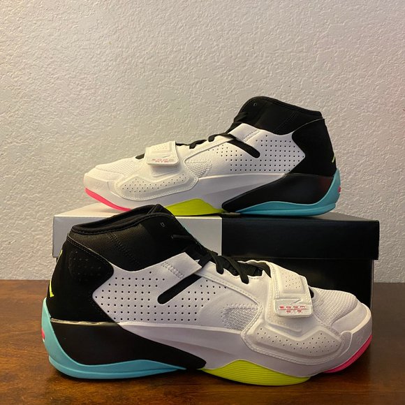 Jordan Other - Jordan Zion 2 White Volt Dynamic Turquoise Basketball Shoes DO9161-107 BRAND NEW